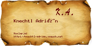Knechtl Adrián névjegykártya